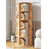 Bookshelf Tower, Round Rotating Bookcase, Revolving Bookcase for Kid and Adults