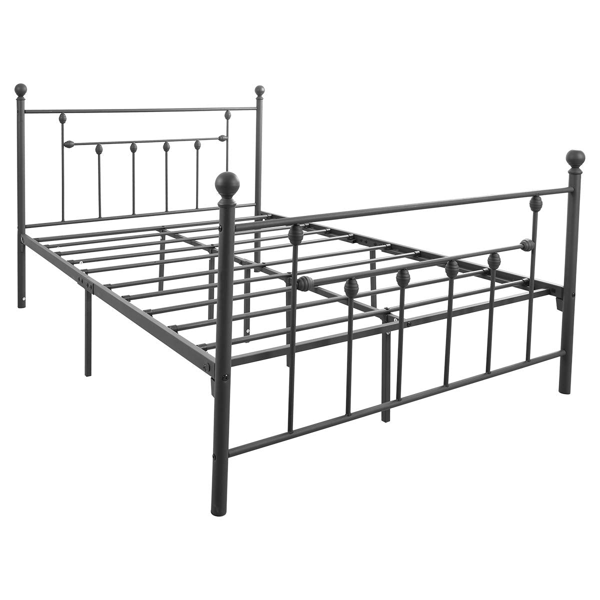 Metal Bed Frame Full Size with Headboard and Footboard Double Platform Mattress Base
