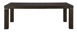 Hyndell Contemporary Dining Extension Table, Seats up to 8, Dark Brown