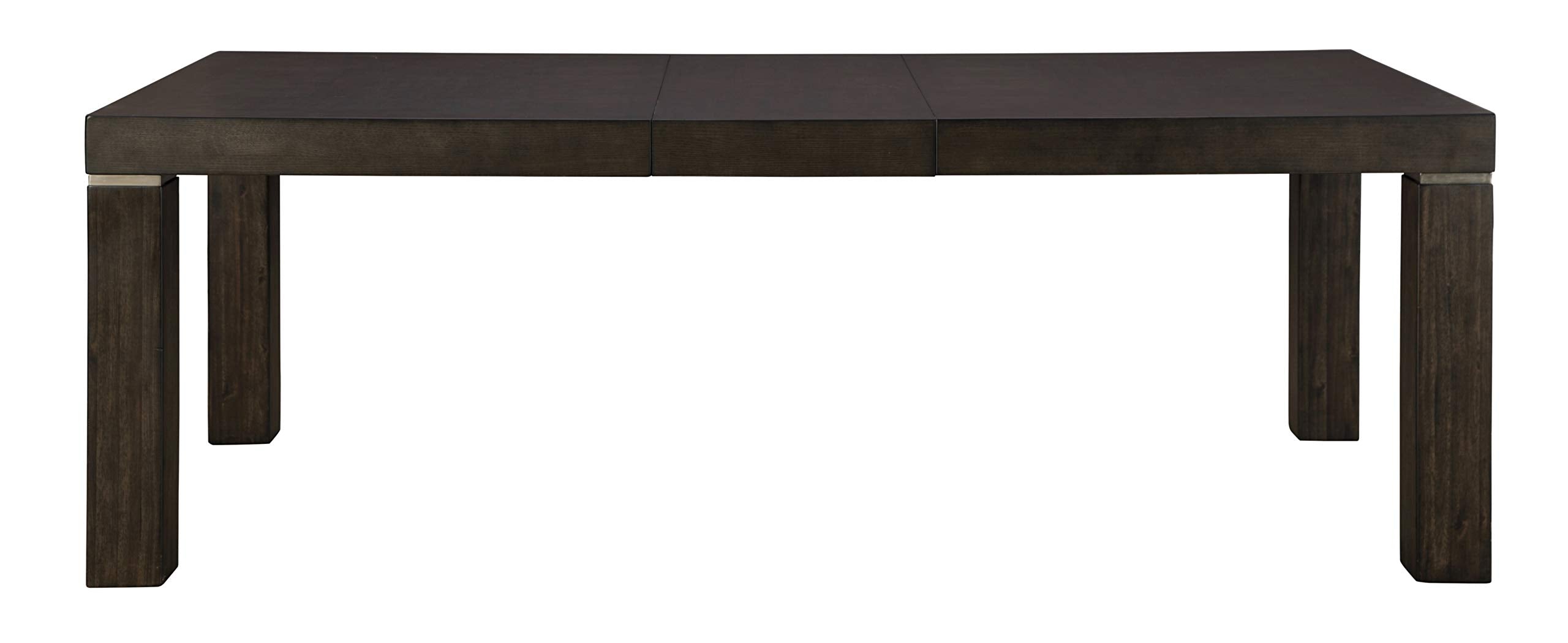 Hyndell Contemporary Dining Extension Table, Seats up to 8, Dark Brown