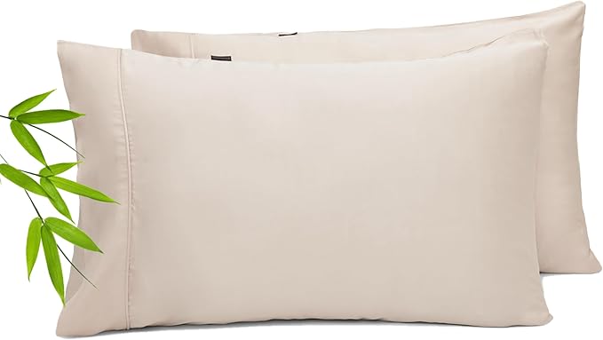 Pillowcase Set - 100% Lyocell - Standard Size - Cooling & Breathable - Silky-Soft Sateen