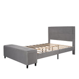 Queen Storage Bed Frame with Headboard, Queen Storage Platform Bed with Storage