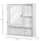 Bathroom Medicine Cabinet with Mirror, Wall-Mounted Bathroom Cabinet