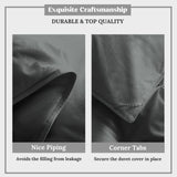 Grey Goose Down Comforter King Size 800 Fill Power, 100% Cotton All