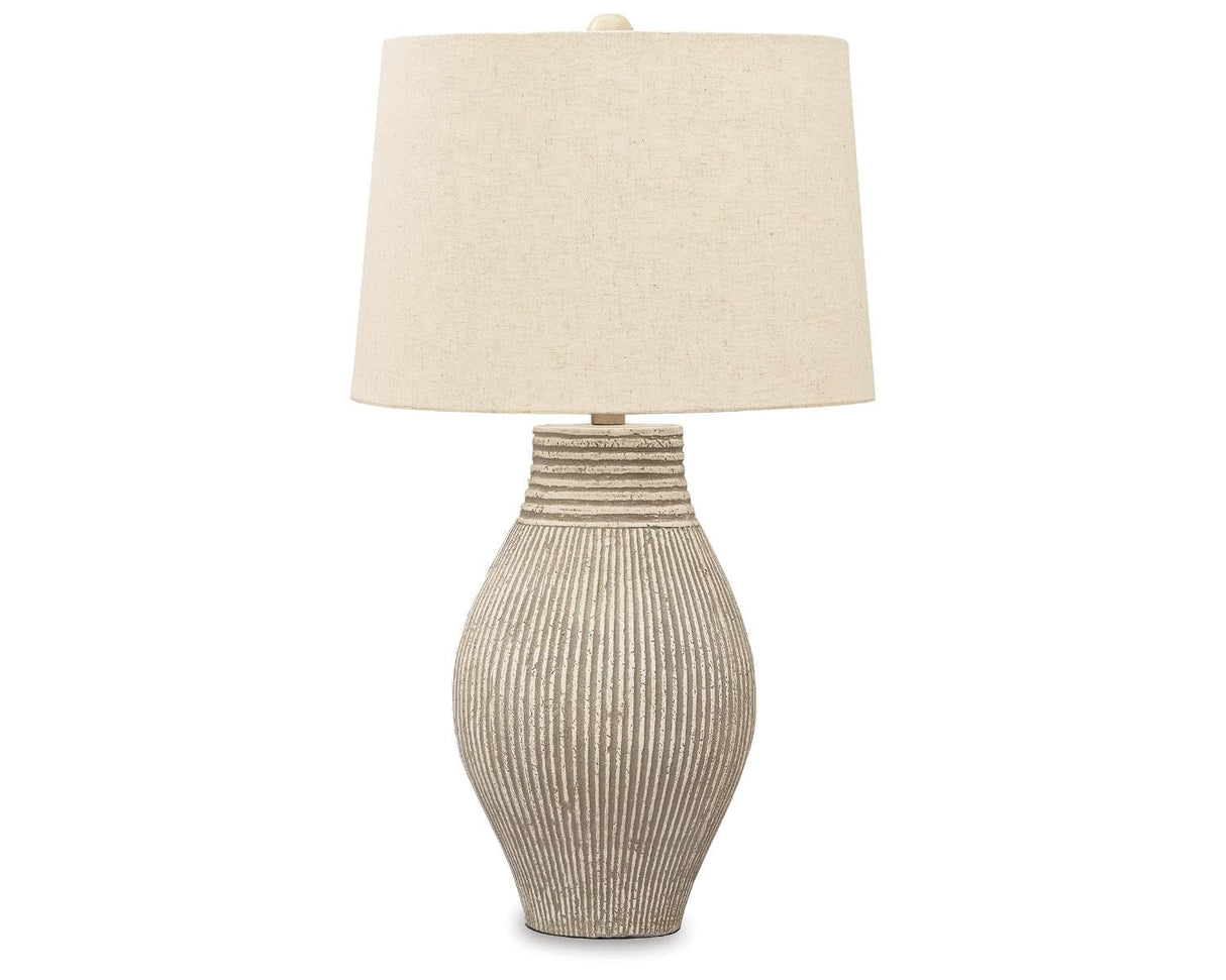 Layal Textured Paper Table Lamp 29" Beige