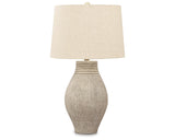 Layal Textured Paper Table Lamp 29" Beige