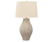 Layal Textured Paper Table Lamp 29" Beige