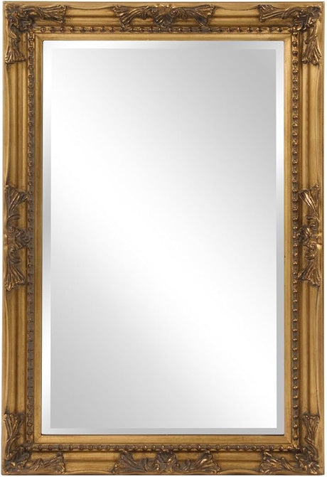 Rectangular Oil Rubbed Bronze Wall Mirror, Rectangle Hanging Wood Framed Vanity