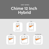 Full Size Chime 12 Inch Medium Firm Hybrid Mattress with Cooling Gel Memory Foam