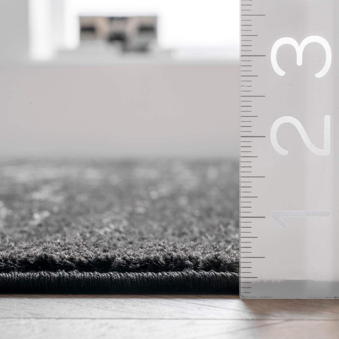 nuLOOM Arlena Vintage Traditional Area Rug - 10x14 Area Rug Modern/Contemporary Black/Grey Rugs for Living Room Bedroom Dining Room Kitchen