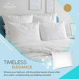 Elite Premium Down Sleeping Pillow 600 Fill Power White Down Available in Soft, Medium & Firm 400 Thread Count Cotton Shell Premium Comfort - Made in The U.S.A