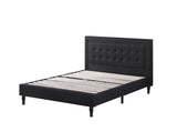 Athena II Premiere Classics Upholstered Linen Cloth Platform Bed II Button Tufted II 43.5"