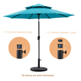 40 lb Heavy Duty Round Base Stand for Outdoor Patio Market Table Umbrella,