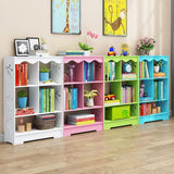 Bookcases 3 Tier Bookshelf Open MDF Standing Bookcase Large Capacity Storage Book