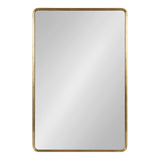 Caskill Glam Rounded Rectangle Hanging Wall Mirror for Modern Home Decor Design