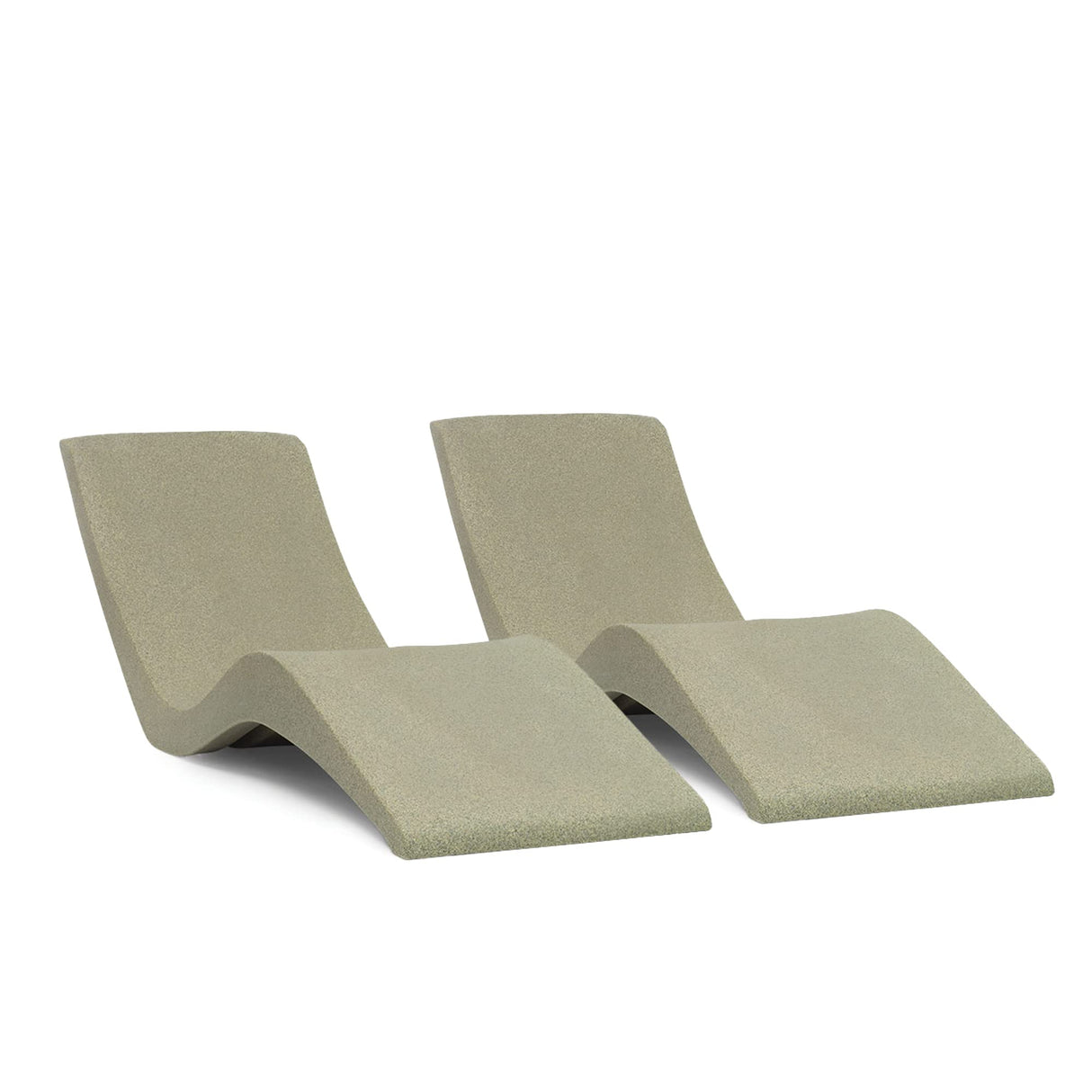 Aqua Outdoors- in-Pool Chaise Lounger - Pool & Sun Shelf Lounge Chair Designed for Water Depths Up to 9”-Compatible with All Types - Poolside & Sun Deck Tanning - Set of 2 - Sandstone Granite