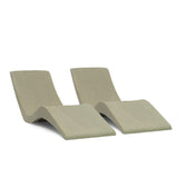 Aqua Outdoors- in-Pool Chaise Lounger - Pool & Sun Shelf Lounge Chair Designed for Water Depths Up to 9”-Compatible with All Types - Poolside & Sun Deck Tanning - Set of 2 - Sandstone Granite