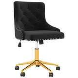 Home Office Desk Chairs, Upholstered Velvet Swivel Desk Chair with Tufted Back