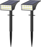 Solar Spot Lights Outdoor Waterproof, [12 Pack/4 Modes] Landscape Lighting Spotlights