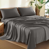 100% Cotton King Size Sheets Set - 1500 Thread Count，Luxury Egyptian Cotton Bed Sheets