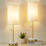 Minimalist Table Lamp Set of 2, Nightstand Lamp for Bedroom Living Room