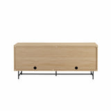 Modern Scandinavian Fluted Door Kitchen Storage Sideboard Buffet Cabinet Console,