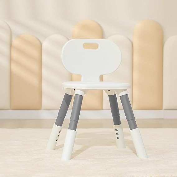 3 Level Height Adjustable Kids Chairs Plastic Preschool Chair Durable