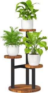 4 Tier Plant Stand Indoor Small Plant Shelf Outdoor Metal Tall Flower Holder Table