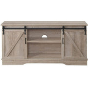 Versatile Rectangular Wooden TV Stand, Brown
