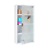 Locking Medicine Cabinet - Wall Mount Small Medicine Cabinet with Lock