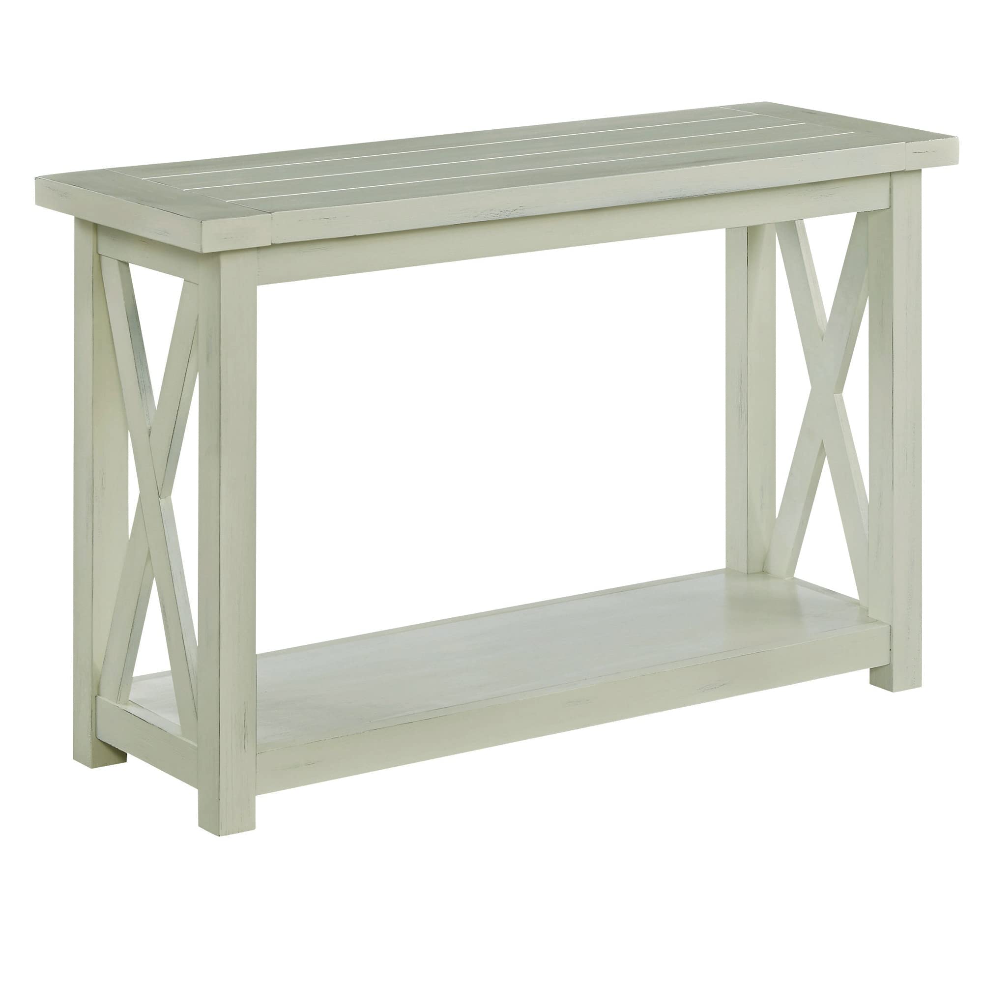 Seaside Lodge White Console Table by Home Styles,