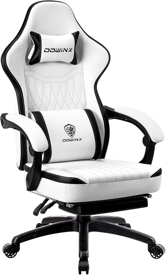 Gaming Chair Breathable PU Leather Gamer Chair with Pocket Spring Cushion