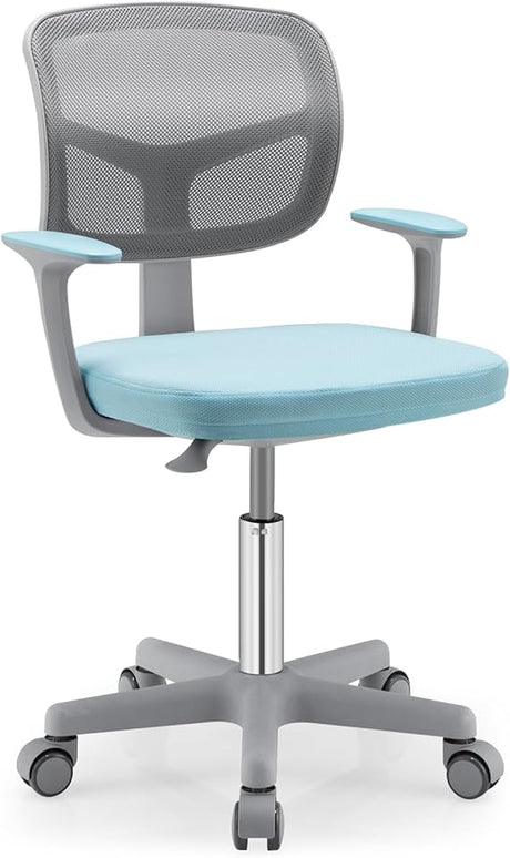 Kids Desk Chair, Children Computer Chair with Wheels and Y-Shaped Lumbar Support