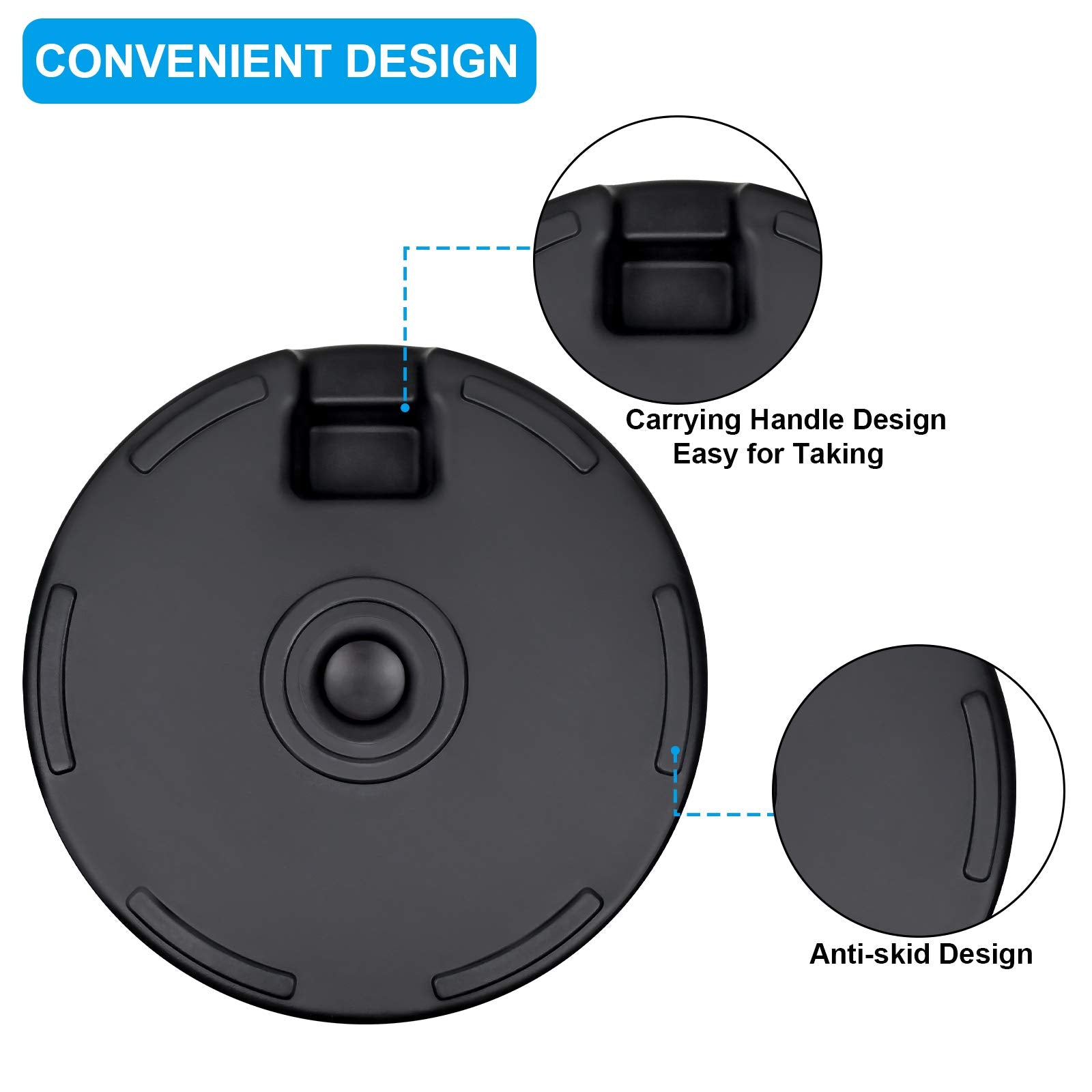 Simple Deluxe 20" Heavy Duty Patio Market Umbrella Base Stand