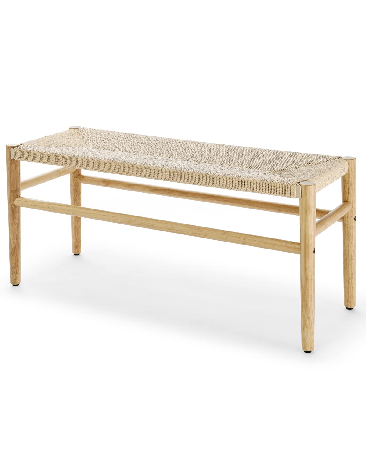 Woven Bench for Bedroom End of bed Bench 39.5"