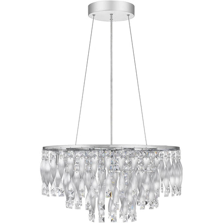 Platinum Collection PCTK2824C Twinkle Crystal Pendant Ceiling Light, 6-Light 240 Total