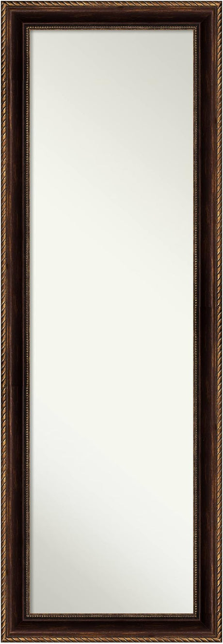 Door Wall Mirror, Full Length Mirror (55.5 x 21.5 in.), Ballroom Bronze Full Body Mirror and