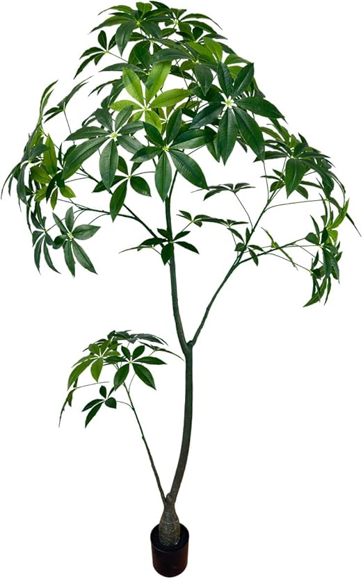 Artificial Pachira Money Tree,5ft Tall Fake Plants Artificial tree for Indoor, Fake Trees