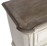 Magnolia Manor 2 Drawer Night Stand, W28 x D17 x H28, White