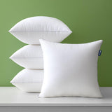 18x18 Pack of 4 Throw Pillow Inserts with 100% Cotton Cover