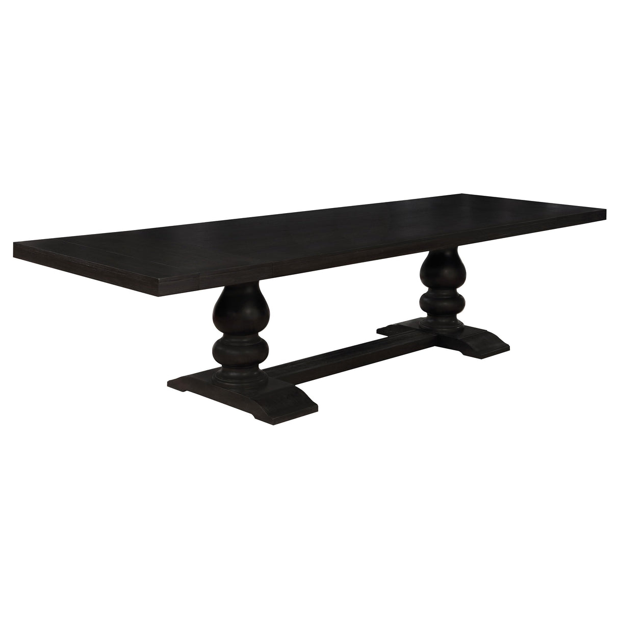 Phelps - Wood & Veneer - Transitional Rectangular Dining Table with 14-Inch Extension Leaf
