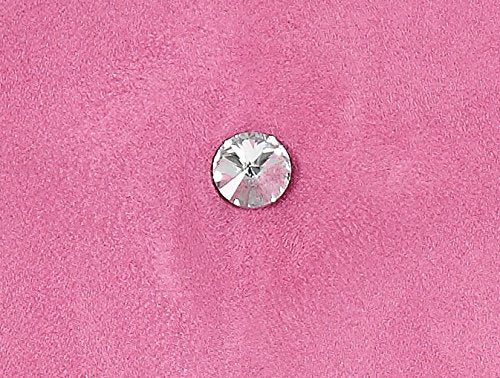 Tiffany Crystal Tufted Office Chair - Pink Microfiber