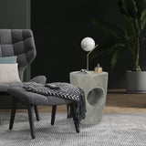 Concrete Accent Outdoor Side Table Grey