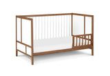 Guardrail, Walnut Finish - Converts Crib to Toddler Bed, Safe Nursery Furniture