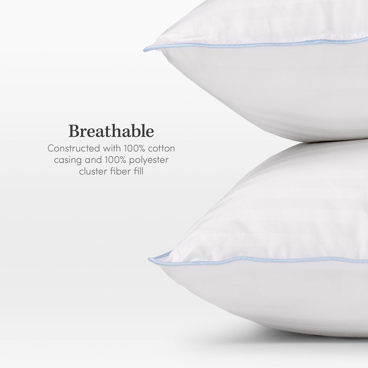 eLuxurySupply 4-Pack Premium Bed Pillows - Medium Density and Medium Loft Ideal for Back and Side Sleepers - 100% Cotton Casing - 20"X28" Standard/Queen Size