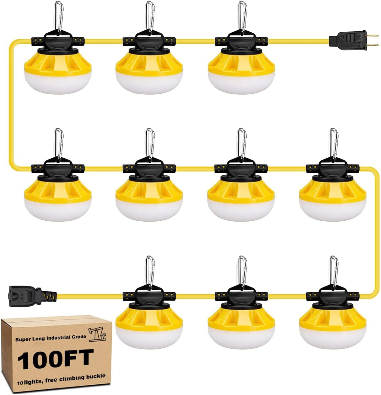 Construction LED String Lights, Industrial Grade Best for Construction Sites, Renovation