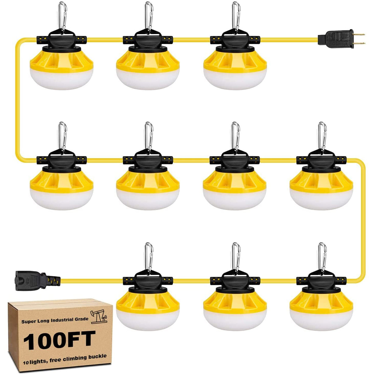 Construction LED String Lights, Industrial Grade Best for Construction Sites, Renovation