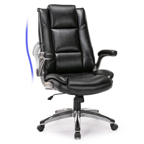 Executive Office Chair Ergonomic High Back Desk Chair, Flip-up Arms