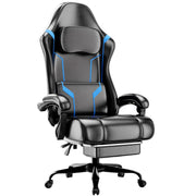 Ergonomic Gaming Chair with Pocket Spring Cushion & Footrest