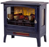 Country Living Infrared Freestanding Electric Fireplace Stove Heater in Navy Blue